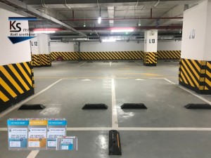 Sơn nền tầng hầm tại Điện Biên