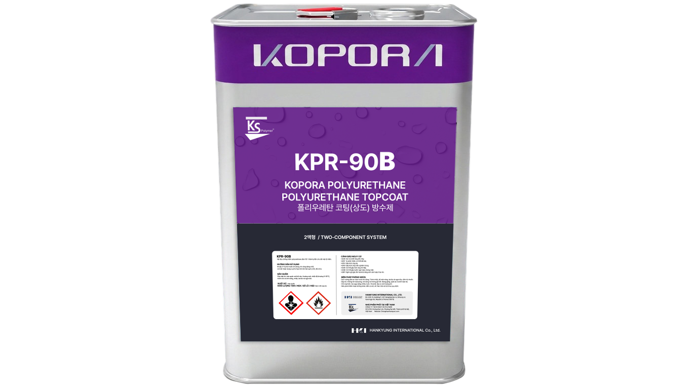 KOPORA KPR-90 là lớp phủ hoàn thiện PU Acrylic 2 thành phần.